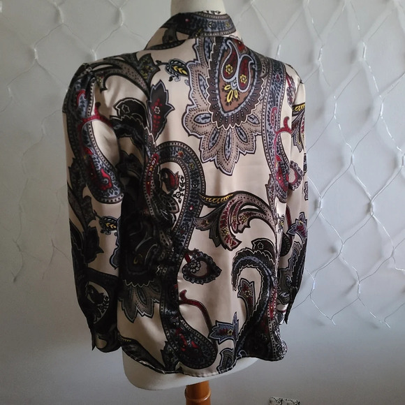 °East 5th Blouse / Paisley Print / Size 14 - Picture 3 of 6